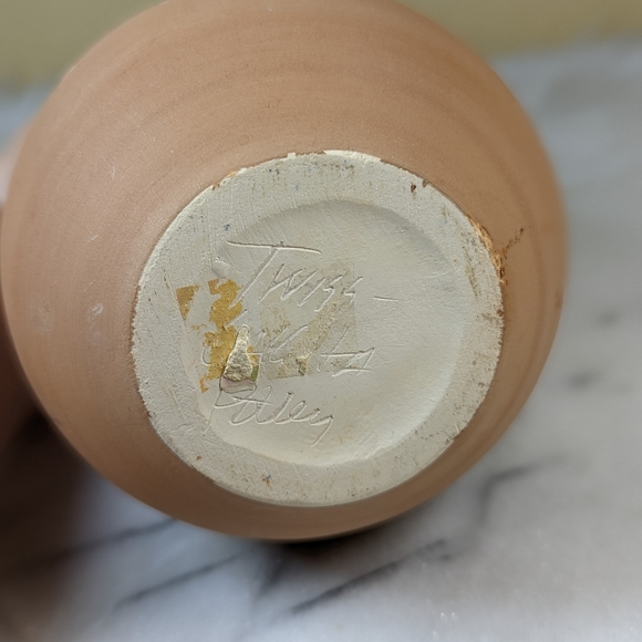 Native American Signed Vase With Aztec Design Vintage - Picture 6 of 9